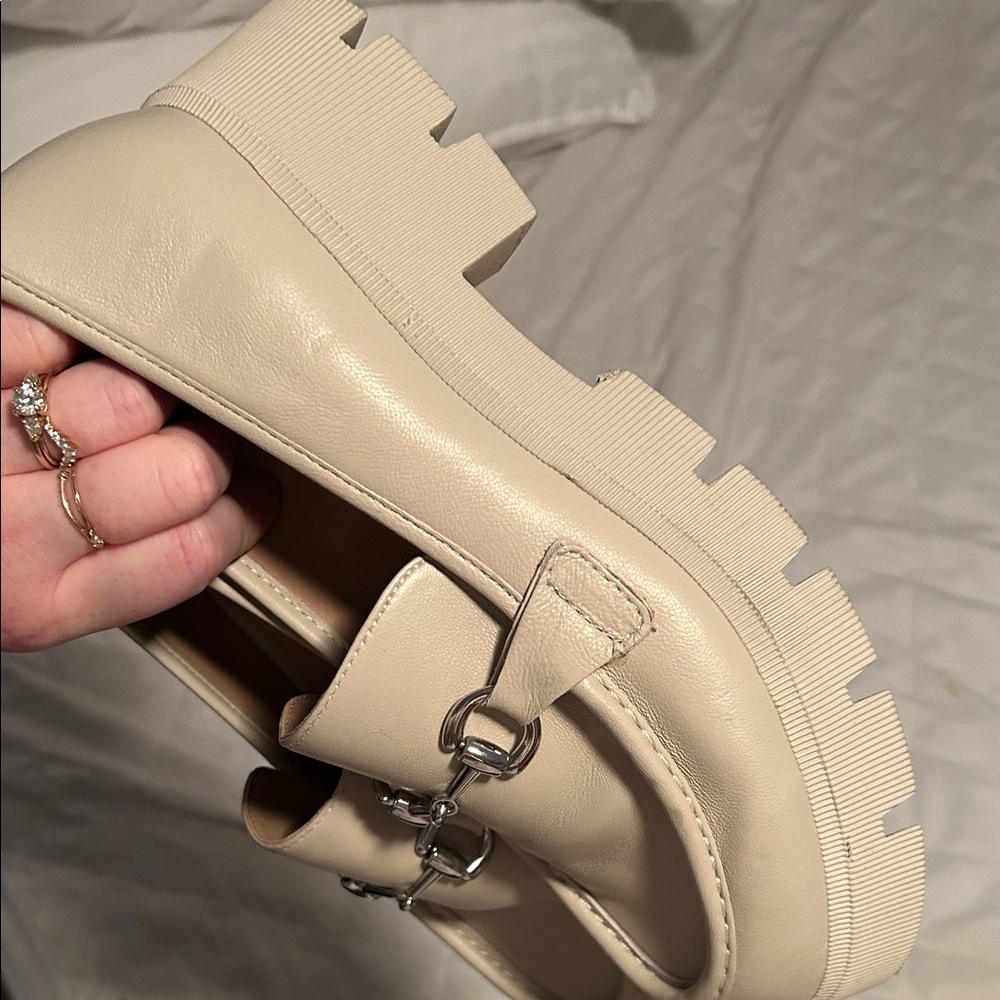 BCBGeneration Cream Chunky Loafers - Picture 5 of 5
